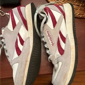 Reebok Classic Red and White Trainers